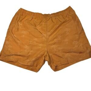 Tommy Bahama Orange Palm Tree Embossed Swim Trunks Mesh Brief Size L